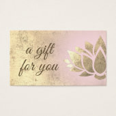 carte cadeau lotus (Devant)