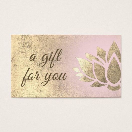 carte cadeau lotus (Devant)