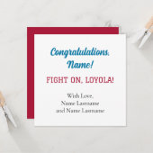 Carte cadeau Loyola Marymount University LMU (Devant/Arrière en situation)