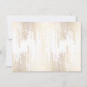 Carte cadeau Luxe Faux Gold Confetti Rain Motif (Dos)