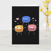 Carte Cadeau Macaroon de Cheerleading Mignon Délicieux (Fleur jaune)