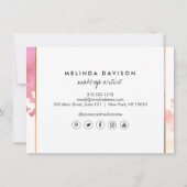 Carte cadeau Maquillage/Lashes d'aquarelle créativ (Dos)