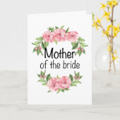 Carte Cadeau mariage pour mère mariée mère de la mariée (Fleur jaune)