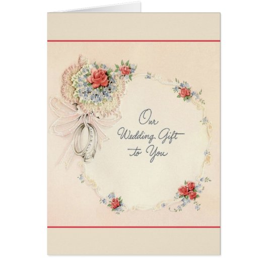 Carte cadeau Mariage rétros (Devant)