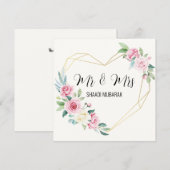 Carte cadeau Mariage Shaadi Mubarak personnalisée (Devant / Derrière)