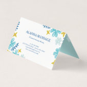 Carte cadeau Massage Fleurs tropicales (Back)