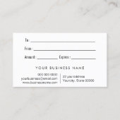 carte cadeau mermaid (Dos)