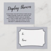 Carte cadeau mini Dusty Blue No Wrap Fête des mari (Devant / Derrière)