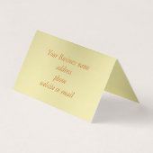 Carte cadeau mini Gold Cinquante Dollar pliée (Back)