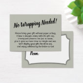 Carte Cadeau mini nuptiale sans enveloppement (Bureau)