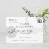 Carte cadeau minimaliste de photographie botanique (Debout devant)