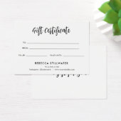 Carte cadeau minimaliste esthétique mignonne (Bureau)