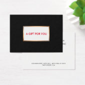 Carte cadeau moderne Black and Gold Holiday (Bureau)