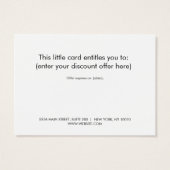 Carte cadeau moderne Black and Gold Holiday (Dos)