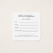 Carte cadeau moderne Black Elegant Hair Stylist Ce (Dos)