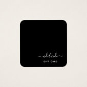 Carte cadeau moderne Black Elegant Hair Stylist Ce (Devant)