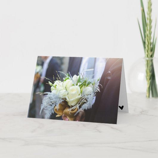 Carte Cadeau Moderne Chic Mariage Style de vie (Devant)