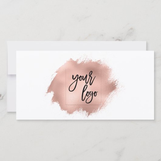 Carte cadeau moderne or rose certificat ajouter le (Dos)