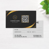 Carte cadeau moderne QR Code Business Logo (Bureau)