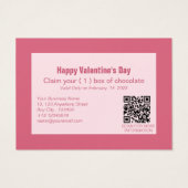 Carte cadeau moderne Sweet Pink Love Valentine's D (Dos)