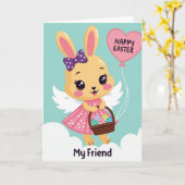 Carte Cadeau Mon Ami Heureux (Fleur jaune)