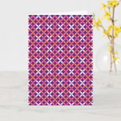 Carte Cadeau Motif Pretty Purple Pink (Fleur jaune)