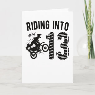 Carte Cadeau moto cross pour 13 ans pour un jeune motard