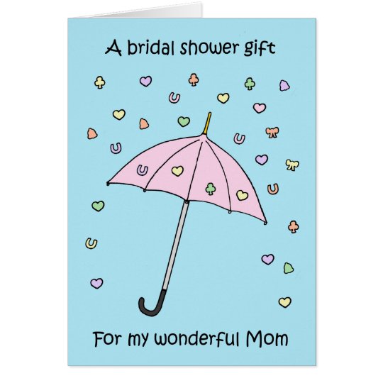 Carte Cadeau nuptiale de douche pour la maman