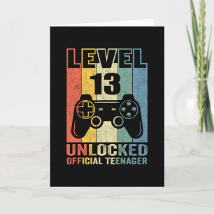 Carte Cadeau officiel d'anniversaire pour adolescent de