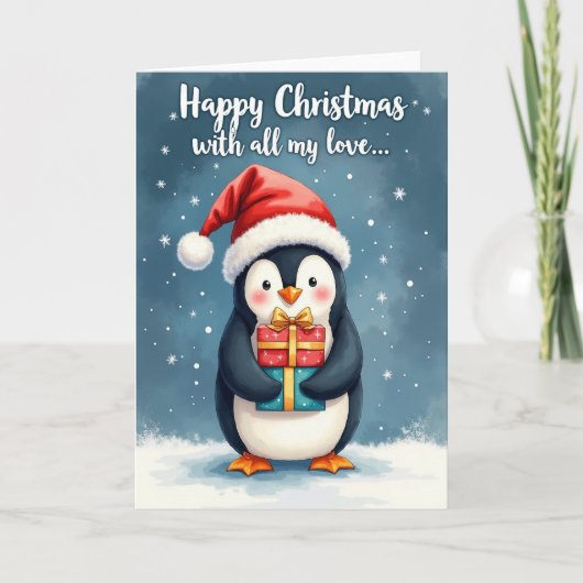 Carte Cadeau Oiseau Festif (Devant)