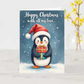 Carte Cadeau Oiseau Festif (Fleur jaune)