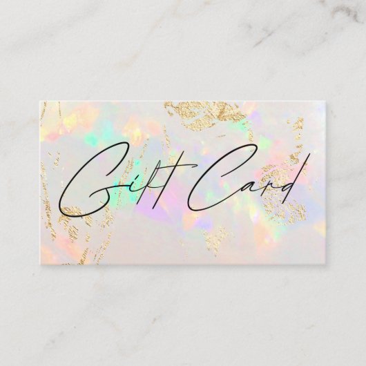 carte cadeau opale blanche (Devant)