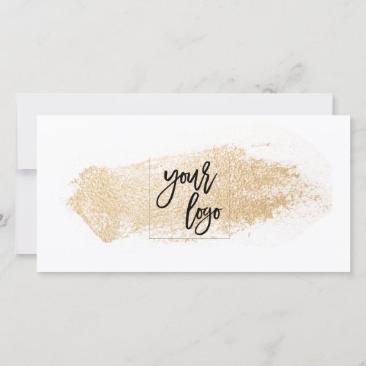 carte cadeau or moderne certificat ajouter un logo (Dos)