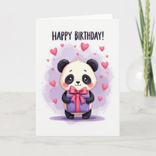 Carte Cadeau Ourson Anniversaire Doux