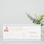 Carte cadeau Pale Blue Easter Check (Debout devant)