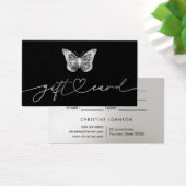 carte cadeau papillon noir (Bureau)