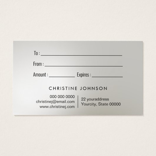 carte cadeau papillon noir (Dos)