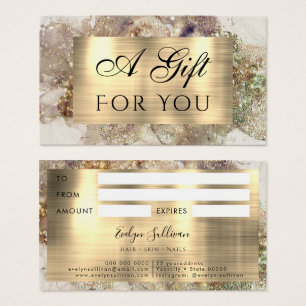 Carte cadeau parties scintillant Watercolor et Foi