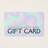 Carte cadeau Pastel Holographic Texture (Devant)