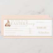 Carte cadeau Peach Easter Check (Devant / Derrière)