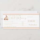 Carte cadeau Peach Easter Check (Devant)