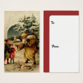 Carte cadeau Père Noël Victorian (Devant & derrière)