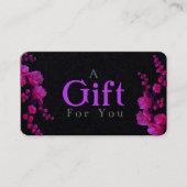 Carte Cadeau personnalisable Fuschia Fleur de Ceri (Devant)