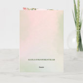 Carte Cadeau personnalisable pour la fête des mères avec (Dos)