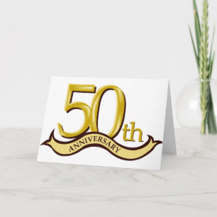 Carte Cadeau personnalisé du 50e anniversaire