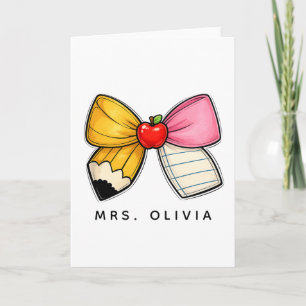 Carte Cadeau personnalisé pour enseignant   Enseignant p