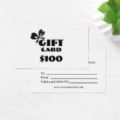 Carte cadeau personnalisée pour entreprise (Bureau)