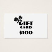 Carte cadeau personnalisée pour entreprise (Devant)