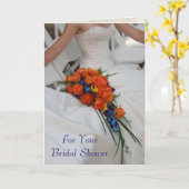 Carte cadeau personnalisée pour la douche de maria (Fleur jaune)