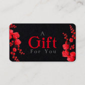 Carte cadeau personnalisée Red Cherry Blossom (Devant)